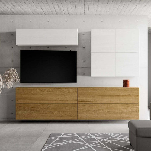Parete attrezzata per soggiorno porta TV con ripiani per arredamento camere ed interni 308 cm Casa e cucina/Arredamento/Soggiorno/Pareti attrezzate Decor Space - Altamura, Commerciovirtuoso.it