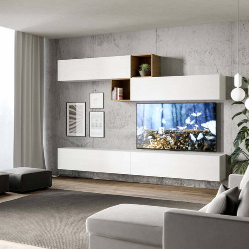 Parete attrezzata per soggiorno porta TV con ripiani per arredamento camere ed interni 308 cm Casa e cucina/Arredamento/Soggiorno/Pareti attrezzate Decor Space - Altamura, Commerciovirtuoso.it