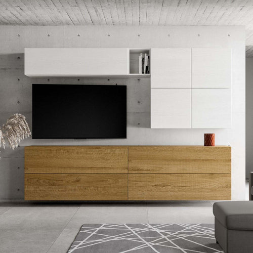 Parete attrezzata per soggiorno porta TV con ripiani per arredamento camere ed interni 308 cm Casa e cucina/Arredamento/Soggiorno/Pareti attrezzate Decor Space - Altamura, Commerciovirtuoso.it