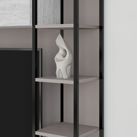 Parete attrezzata Tronador 260 cm. tortora e ancient white MTV234464