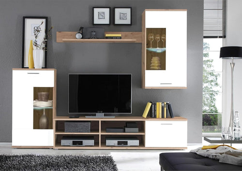 parete-attrezzata-tv-da-soggiorno-cucina-per-salotto-moderna-mobili-tv-bianco-e-rovere-marrone-+-led-T2302,6,1S