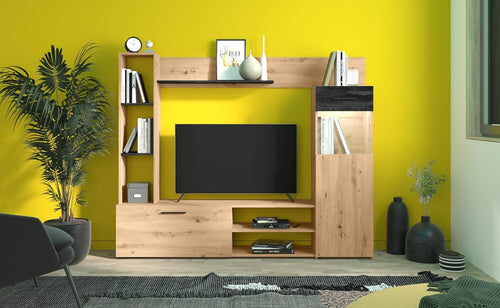 parete-attrezzata-tv-da-soggiorno-cucina-per-salotto-moderna-mobili-tv-rovere-quercia-e-cassetto-carbone-T2239,21S