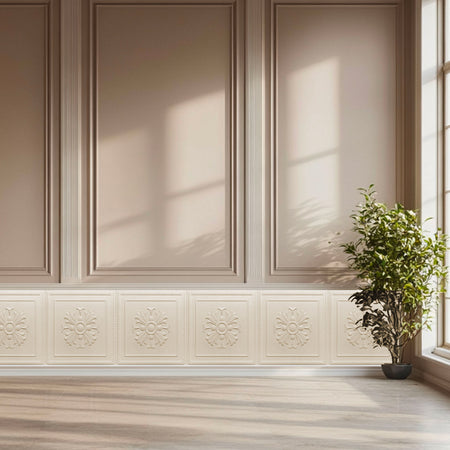 €3,49 pannello per boiserie a parete, rivestimento cassonato a soffitto e porte in PVC 3D 50X50cm mod. VENICE