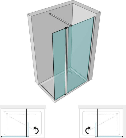 Parete-Doccia-Walk-In-Basculante-Lorna-L112F-Cristallo-8-Millimetri-107-109-cm