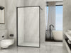 Parete Doccia Walk In H195cm 8mm Framed Profili Neri