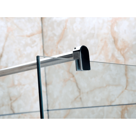 Parete Doccia Walk-In H195cm Cristallo Trasparente 8mm Anticalcare