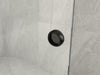 Parete Doccia Walk-In Scorrevole Profili Neri 8mm H195cm
