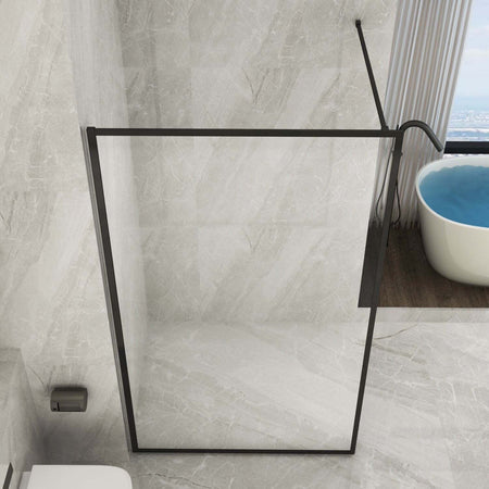 Parete-Doccia-Walk-In-Trasparente-8mm-profilo-nero