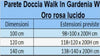 Parete-Doccia-Walkin-Anticalcare-8mm-H200-profilo-Oro-Rosa-Lucido-GARDENIA