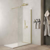 Parete-Doccia-Walkin-Anticalcare-8mm-H200-profilo-Oro-Satinato-GARDENIA