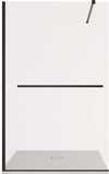Parete-Doccia-Walkin-Trasparente-Anticalcare-profili-neri-e-porta-salviette-8mm-H195-Noire