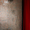 TOP! Piastrella autoadesiva in vero alluminio serigrafato con inserti in Acciaio 30x30cm (sp. 3mm) color BRONZO - Eternal Parquet