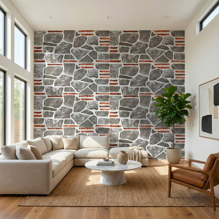 CAPPOTTO esterno - interno isolante in STYROFOAM 3D (120x50cm) con resine e malta Matton-pietra