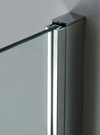 Parete Walk In H200 Anticalcare 8mm Trasparente Profili Bronzo