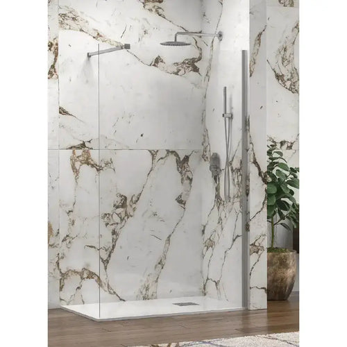 Parete Walkin H200cm Cristallo Trasparente 8mm Anticalcare