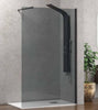Parete Walkin H200cm Fumè 8mm Anticalcare Profili Gun Metal