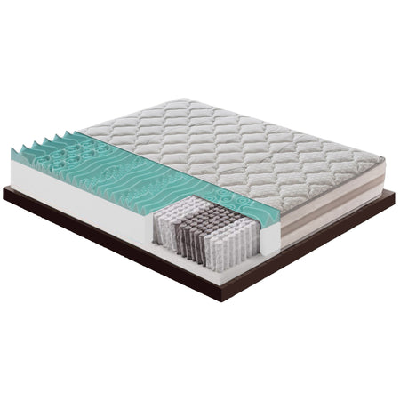 Materasso 800 molle e Memory Foam - 9 zone differenziate - sfoderabile - alto 25 cm