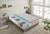 Materasso 800 molle e Memory Foam - 9 zone differenziate - sfoderabile - alto 25 cm