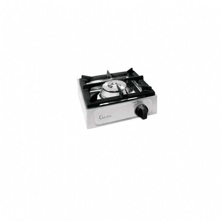 Parker Cucina Fornello professionale 1 fuoco acciaio inox 18/10 gas valvola sicurezza Made in Italy BIG7001F8 kW 4,5