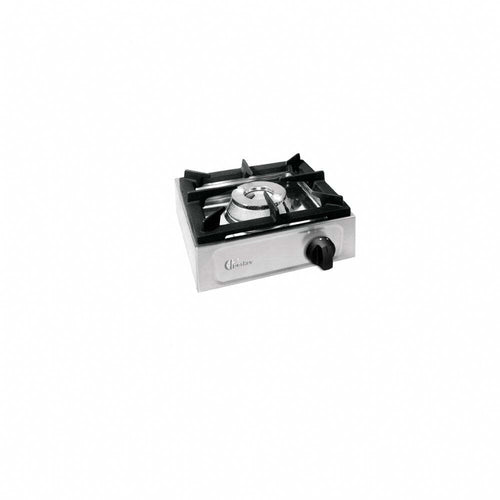 Parker Cucina Fornello professionale 1 fuoco acciaio inox 18/10 gas valvola sicurezza Made in Italy BIG7001F9 kW 6,5