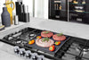 Parker Fornello 2 fuochi a gas GPL/METANO in acciaio inox con piano estraibile corrredato di piastra in alluminio