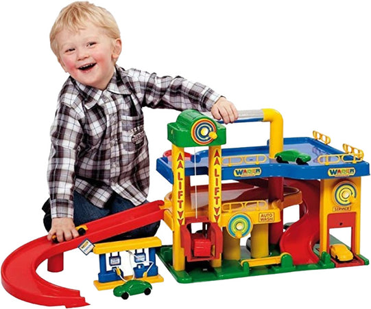 Parl Auto per Bambini Polesie Giocattoli - Garage Con Auto Incluso Car Service, 5 Piani, 19x16x 57cm Doppia Rampa D'uscita, Giocattolo per Bambini a Partire Dai 3 Anni Giochi e giocattoli/Personaggi giocattolo/Edifici e scenari/Garage Liquidator Italia - Nicosia, Commerciovirtuoso.it