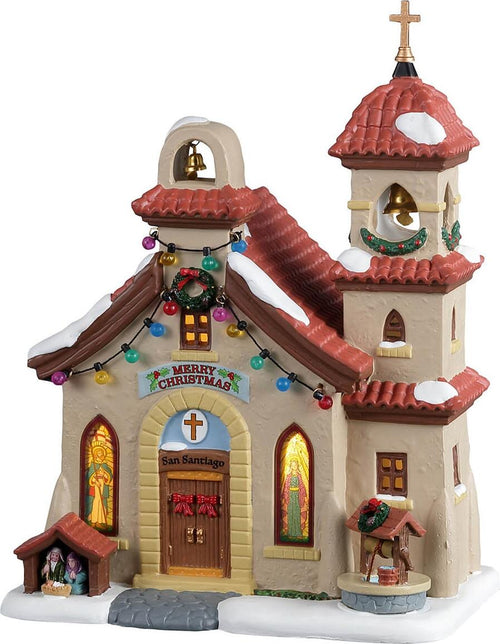Parrocchia di San Santiago, edificio luminoso per villaggio di Natale in Porcellana‎ Casa e cucina/Decorazioni per interni/Addobbi e decorazioni per ricorrenze/Decorazioni natalizie/Oggettistica MagiediNatale.it - Altamura, Commerciovirtuoso.it