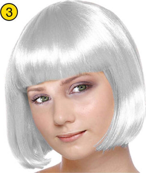 Parrucca Caschetto Bianca Parrucca Charleston Carnevale Halloween Feste in Maschera Travestimenti Bianca 2925-3 Giochi e giocattoli/Giochi d'imitazione e accessori di travestimento/Accessori per travestimento/Parrucche e parrucchini Kondorama - Martinsicuro, Commerciovirtuoso.it