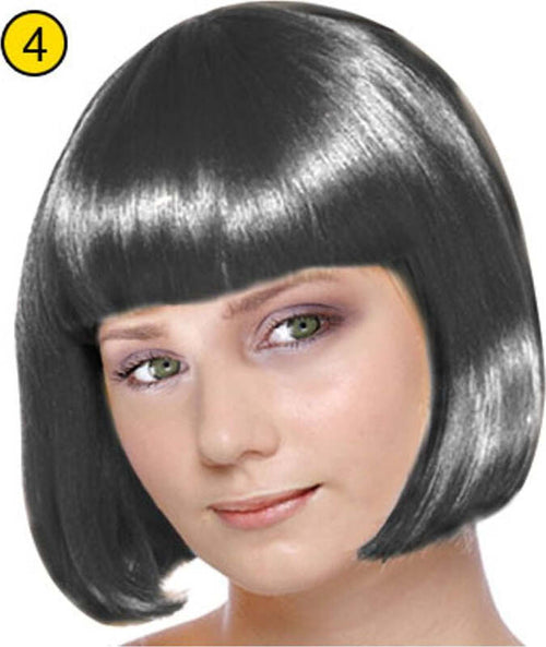Parrucca Caschetto Nero Parrucca Charleston Carnevale Halloween Feste in Maschera Travestimenti Nera 2925-4 Giochi e giocattoli/Giochi d'imitazione e accessori di travestimento/Accessori per travestimento/Parrucche e parrucchini Kondorama - Martinsicuro, Commerciovirtuoso.it