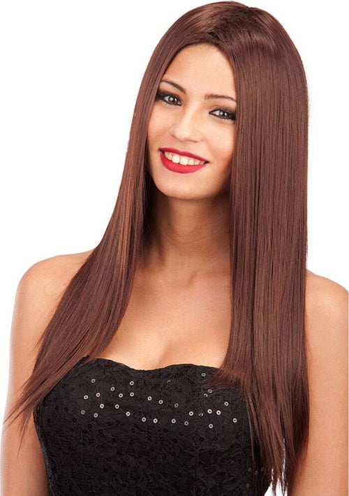 Parrucca Castana Liscia Lunga da Travestimento Cosplay Halloween Carnevale Giochi e giocattoli/Giochi d'imitazione e accessori di travestimento/Accessori per travestimento/Parrucche e parrucchini Kondorama - Martinsicuro, Commerciovirtuoso.it