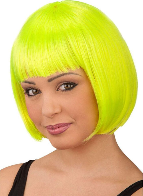 Parrucca con Caschetto Corto Giallo Fluo da Travestimento Cosplay Halloween Carnevale Moda/Abbigliamento specifico/Costumi e accessori/Accessori/Adulti/Parrucche e parrucchini Kondorama - Martinsicuro, Commerciovirtuoso.it