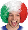 Parrucca Italia Riccia Bandiera Italiana Tricolore Tifo Festa Mondiali Europei Sport e Tempo Libero > Calcio > Sport Trade Shop italia - Napoli, Commerciovirtuoso.it