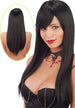 Parrucca Mora Liscia Lunga con Frangia da Travestimento Cosplay Halloween Carnevale Giochi e giocattoli/Giochi d'imitazione e accessori di travestimento/Accessori per travestimento/Parrucche e parrucchini Kondorama - Martinsicuro, Commerciovirtuoso.it