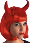Parrucca Pin Up Rossa con corna da Diavolo Diavolessa Travestimento Piccante Moda/Abbigliamento specifico/Costumi e accessori/Accessori/Adulti/Parrucche e parrucchini Kondorama - Martinsicuro, Commerciovirtuoso.it