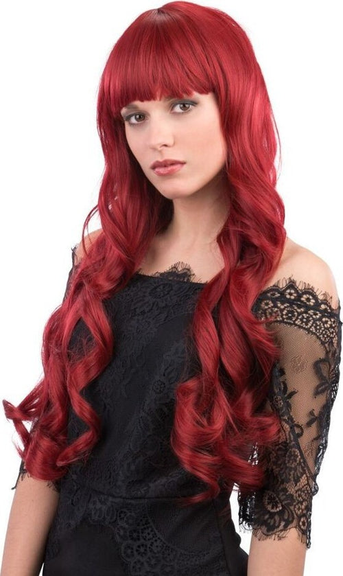 Parrucca Rosso Naturale Mossa Lunga con frangia effetto Naturale In Scatola PVC Giochi e giocattoli/Giochi d'imitazione e accessori di travestimento/Accessori per travestimento/Parrucche e parrucchini Kondorama - Martinsicuro, Commerciovirtuoso.it
