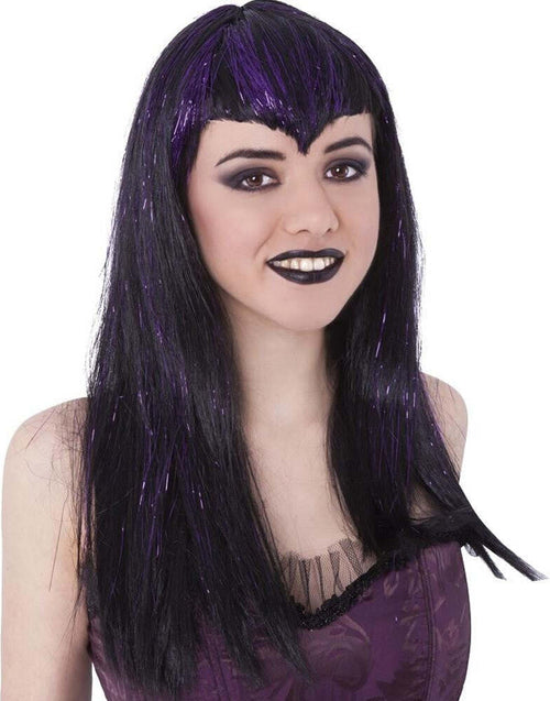 Parrucca-Vampiressa-Nero-e-Viola-Rubie'S