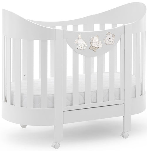 Lettino Ovale Lunetta Italbaby Sweet Stars Bianco