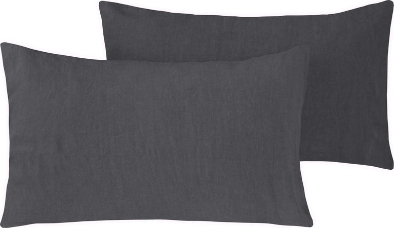 Parure copripiumino in puro lino stone washed  ANTRACITE Casa e cucina/Tessili per la casa/Biancheria da letto/Copripiumini e set da letto/Set copripiumini e federe Vanita di raso - Sesto San Giovanni, Commerciovirtuoso.it