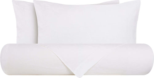 Parure Copripiumino In Puro Lino Stone Washed Bianco Casa e cucina/Tessili per la casa/Biancheria da letto/Copripiumini e set da letto/Set copripiumini e federe Vanita di raso - Sesto San Giovanni, Commerciovirtuoso.it