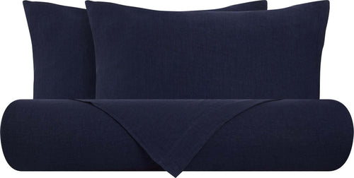 Parure Copripiumino In Puro Lino Stone Washed Blu Notte Casa e cucina/Tessili per la casa/Biancheria da letto/Copripiumini e set da letto/Set copripiumini e federe Vanita di raso - Sesto San Giovanni, Commerciovirtuoso.it