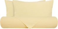 Parure Copripiumino In Puro Lino Stone Washed Giallo Pastello Casa e cucina/Tessili per la casa/Biancheria da letto/Copripiumini e set da letto/Set copripiumini e federe Vanita di raso - Sesto San Giovanni, Commerciovirtuoso.it