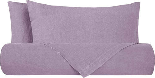 Parure copripiumino in puro lino stone washed LILLA Casa e cucina/Tessili per la casa/Biancheria da letto/Copripiumini e set da letto/Set copripiumini e federe Vanita di raso - Sesto San Giovanni, Commerciovirtuoso.it