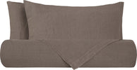 Parure copripiumino in puro lino stone washed TORTORA Casa e cucina/Tessili per la casa/Biancheria da letto/Copripiumini e set da letto/Set copripiumini e federe Vanita di raso - Sesto San Giovanni, Commerciovirtuoso.it