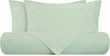 Parure Copripiumino In Puro Lino Stone Washed Verde Menta Casa e cucina/Tessili per la casa/Biancheria da letto/Copripiumini e set da letto/Set copripiumini e federe Vanita di raso - Sesto San Giovanni, Commerciovirtuoso.it