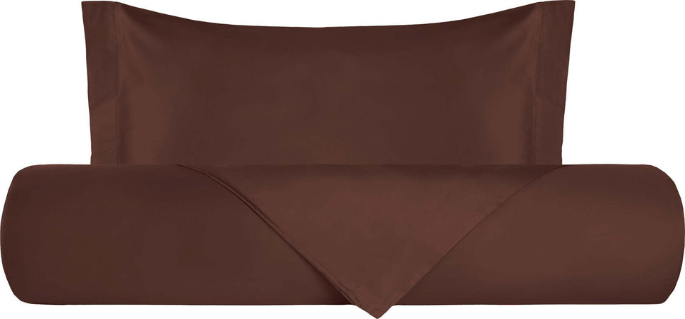 Parure Copripiumino in Raso di puro cotone Cacao Casa e cucina/Tessili per la casa/Biancheria da letto/Copripiumini e set da letto/Set copripiumini e federe Vanita di raso - Sesto San Giovanni, Commerciovirtuoso.it