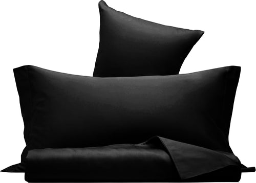 Parure Copripiumino In Raso Di Puro Cotone Nero Set Letto Completo Copripiumino E Federe 100% Made in Italy Casa e cucina/Tessili per la casa/Biancheria da letto/Copripiumini e set da letto/Set copripiumini e federe Vanita di raso - Sesto San Giovanni, Commerciovirtuoso.it