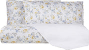 Parure Copripiumino In Raso Di Puro Cotone Romance Azzurro Completo Letto Fantasia Fiori Made in Italy 100% Raso Casa e cucina/Tessili per la casa/Biancheria da letto/Copripiumini e set da letto/Set copripiumini e federe Vanita di raso - Sesto San Giovanni, Commerciovirtuoso.it