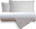 Parure Copripiumino In Raso Spigato Rigato Bianco Set Letto Completo Made in Italy in Puro Raso Di Cotone 230 Fili Casa e cucina/Tessili per la casa/Biancheria da letto/Copripiumini e set da letto/Set copripiumini e federe Vanita di raso - Sesto San Giovanni, Commerciovirtuoso.it