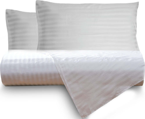 Parure Copripiumino In Raso Spigato Rigato Bianco Set Letto Completo Made in Italy in Puro Raso Di Cotone 230 Fili Casa e cucina/Tessili per la casa/Biancheria da letto/Copripiumini e set da letto/Set copripiumini e federe Vanita di raso - Sesto San Giovanni, Commerciovirtuoso.it