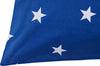 Parure-letto-lenzuola-Cotone-Tinta-Unita-Bianco-e-Federe-Bifaccia-100%-cotone-made-in-Italy-Stelle-Blu